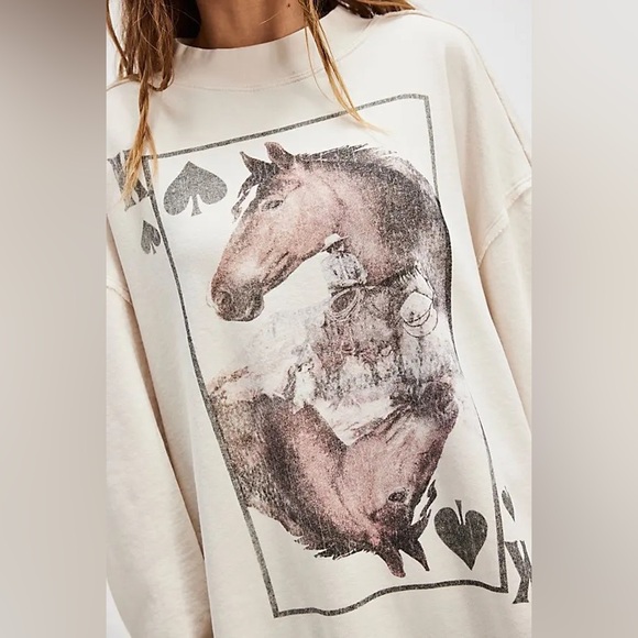 🆕 FREE PEOPLE X RAGABOND | WESTERN TUNIC | SZ: M | IVORY - Picture 4 of 5